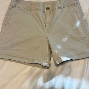 Liz Claiborne Tan Bermuda Shorts Versatile Cotton Blend